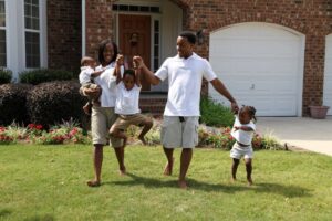 Family Outside Home